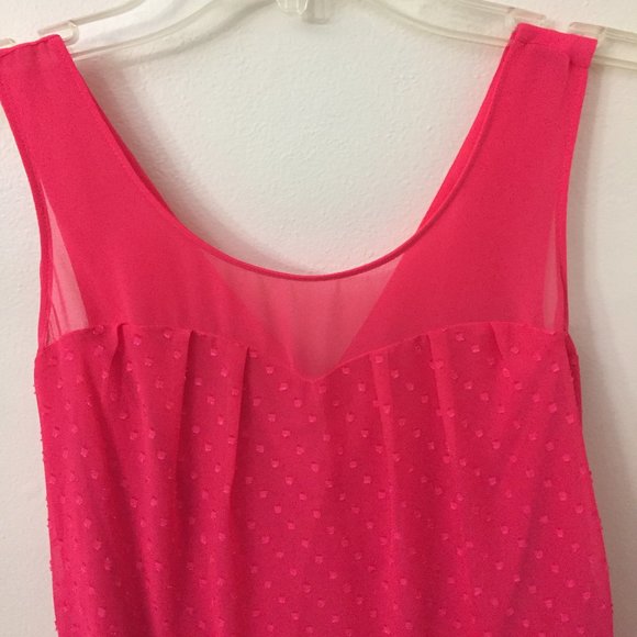 Express Peach/Coral Flowy Dress - Picture 4 of 9